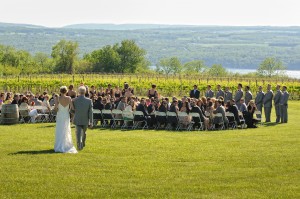 Outdoor wedding on the grounds - Photo credit Baker Photography