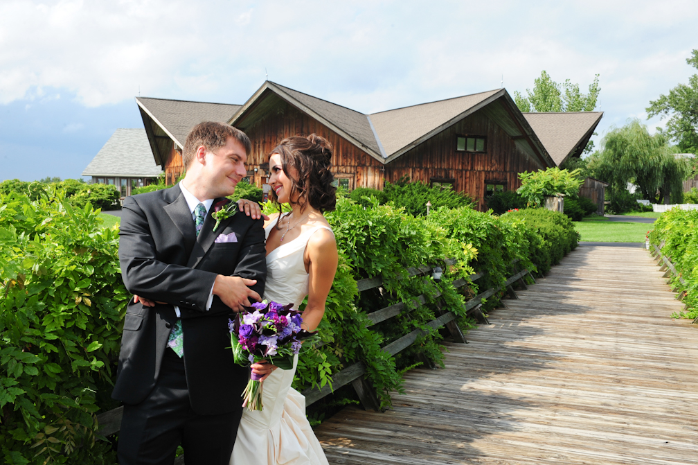 Couple on the walkway by wisteria – Photo credit Rick Bacmanski Photo Artistry