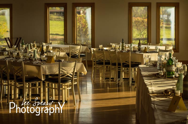 Reception settings – Photo credit Lee Speary Photography
